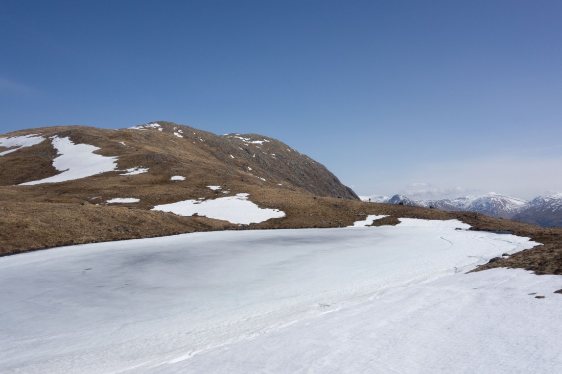 Beinn Fhionnlaidh, summit cairn approaching