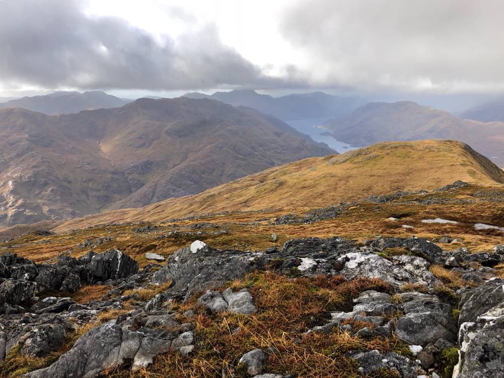 Summit view from Sgurr a’Mhaoraich