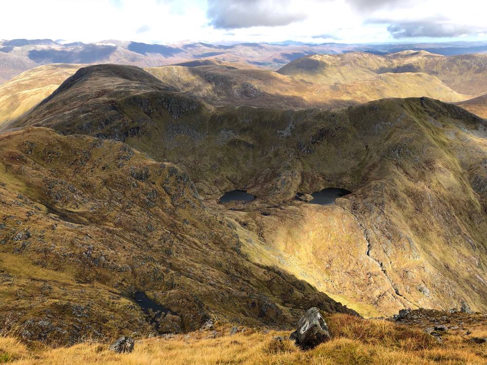 Sail Chaorainn, the third summit of the day, an easy walk