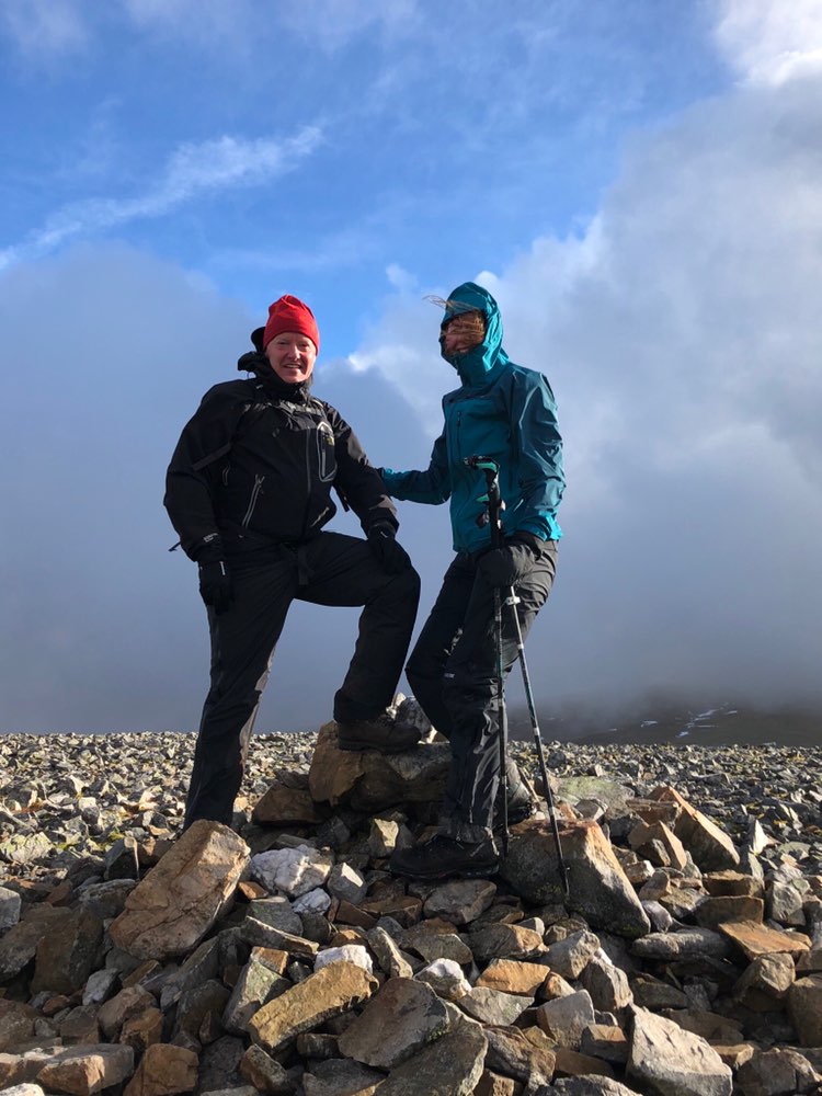 Bruce & I on the summit of Carn an Tuirc