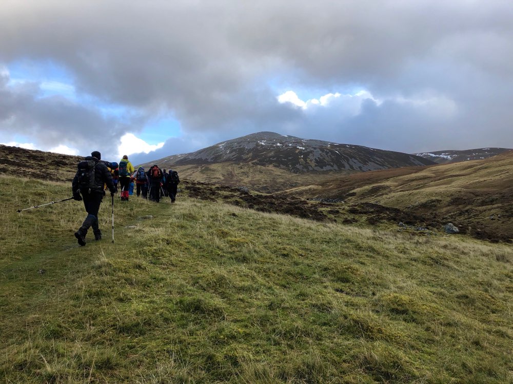 Heading up Carn an Tuirc