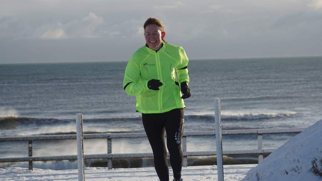 Running to start Aberdeen parkrun - late!