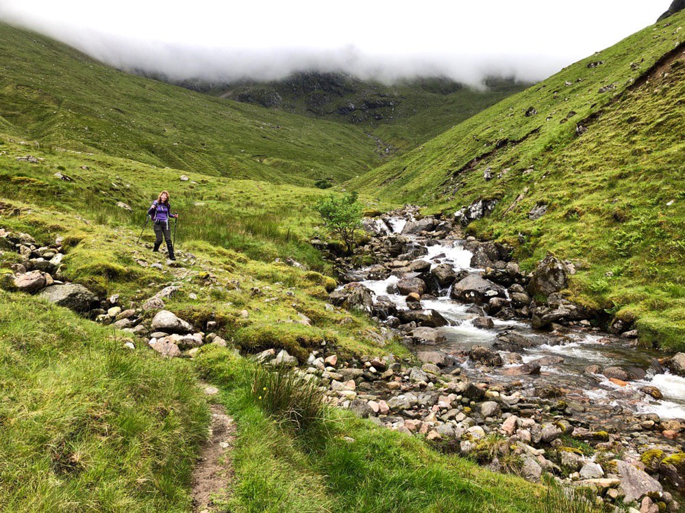 Main path descending from Sgor na h-Ulaidh