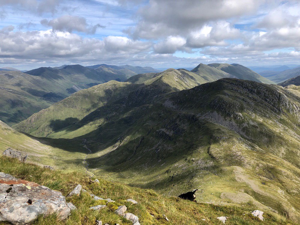South Glenshiel Ridge from Sgurr na Sgine