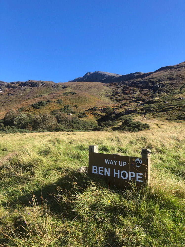 Ben Hope signposted from the car park