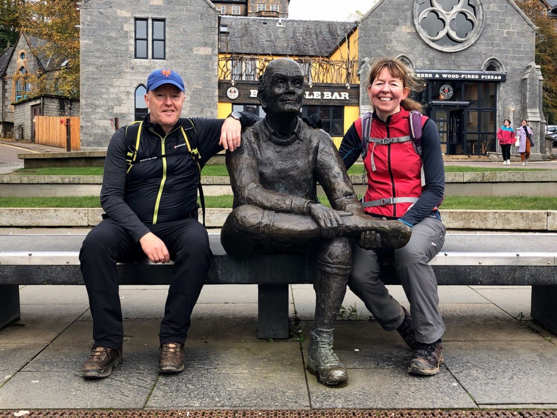 Statue at the end of the West Highland Way, Fort William