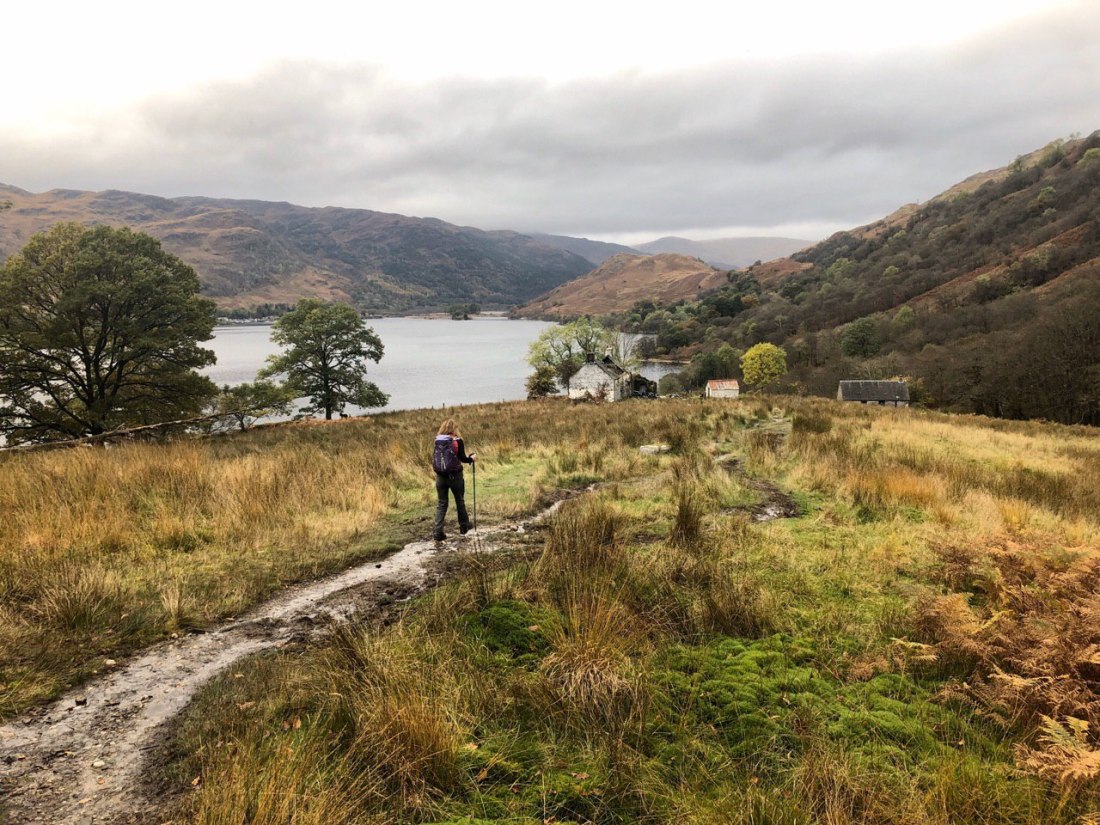 West Highland Way, heading towards Doune Bothy & Cottage