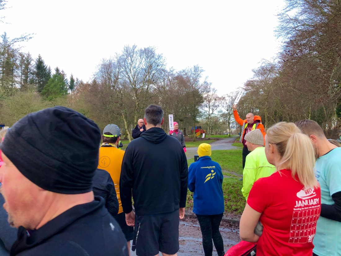 Briefing at Hazlehead parkrun
