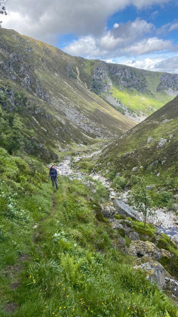 Heading up past the Falla of Damff